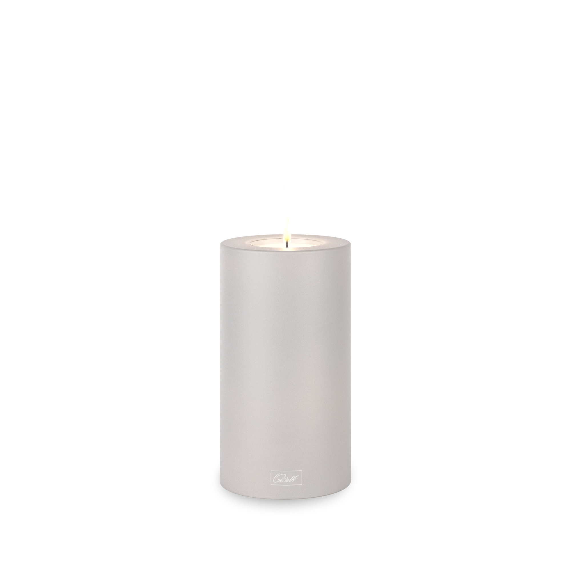 Qult Farluce Trend - Teelichthalter in Kerzenform - Cloud Grey