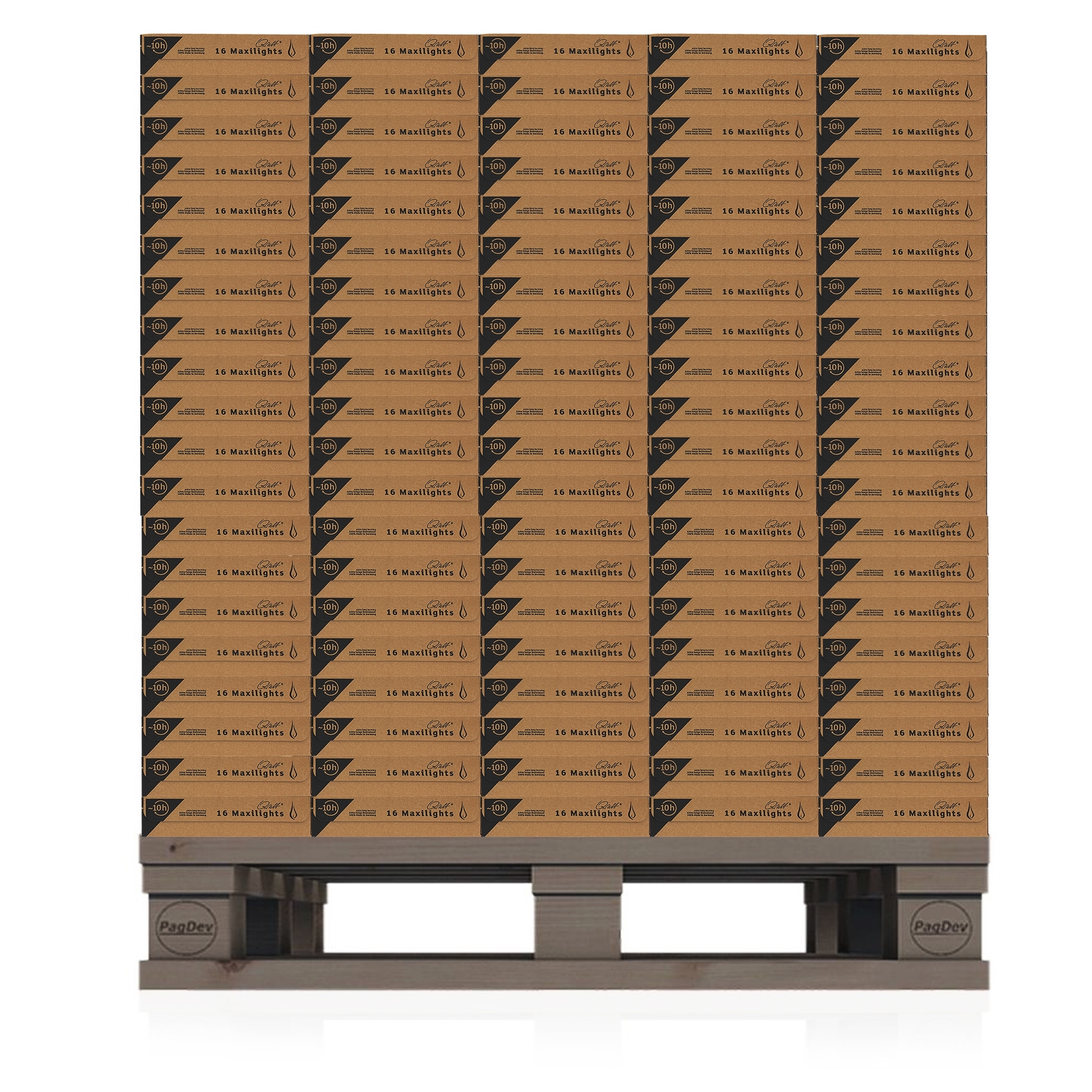 Qult Farluce Maxilights - 1 Palette mit 540 Verp. a 16 Teelichter Ø 56 x 27 mm Qult Farluce Maxilights - 1 Palette mit 540 Verp. a 16 Teelichter Ø 56 x 27 mm