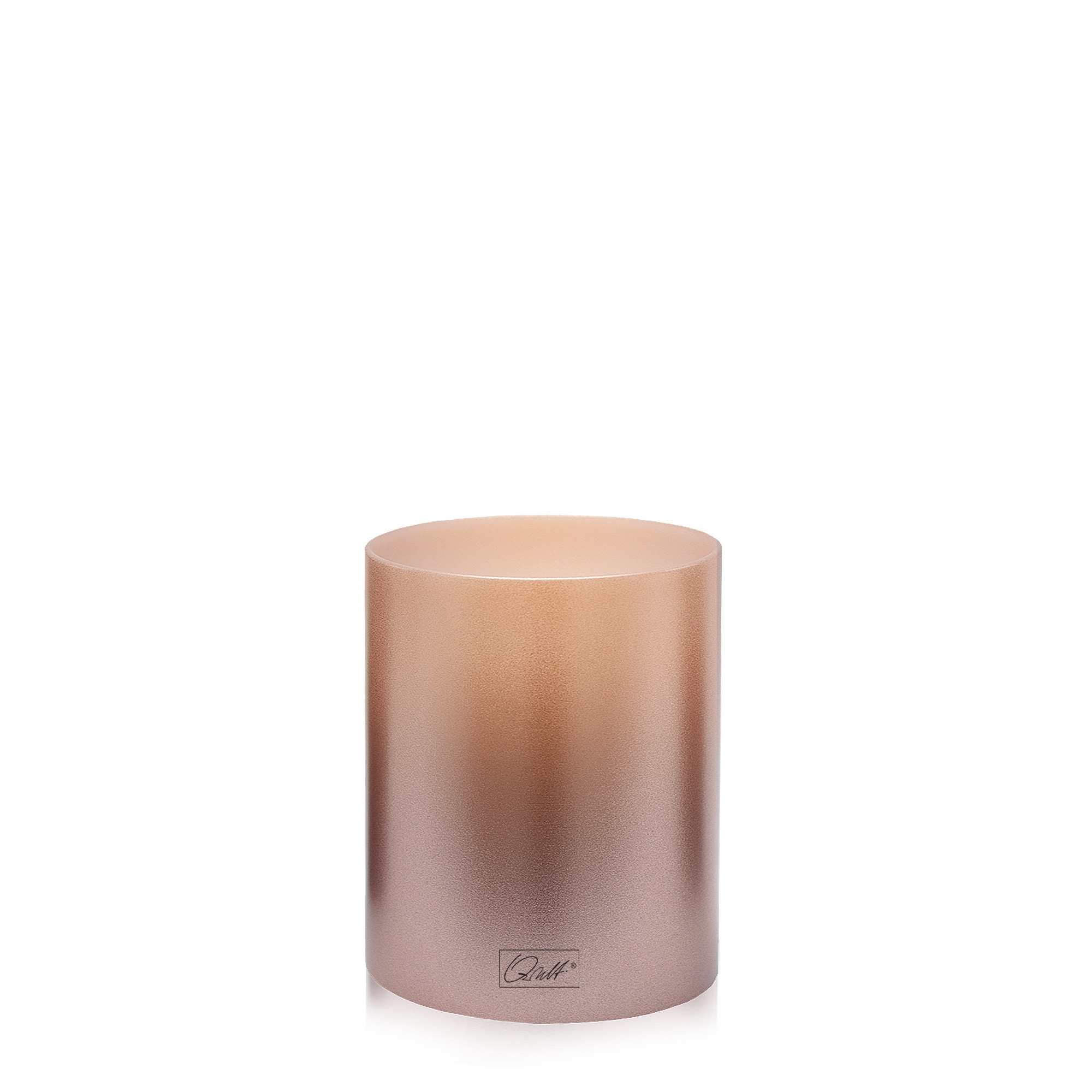 Qult Farluce Inside - Teelichthalter in Kerzenform Ø 8 cm - Rose Gold
