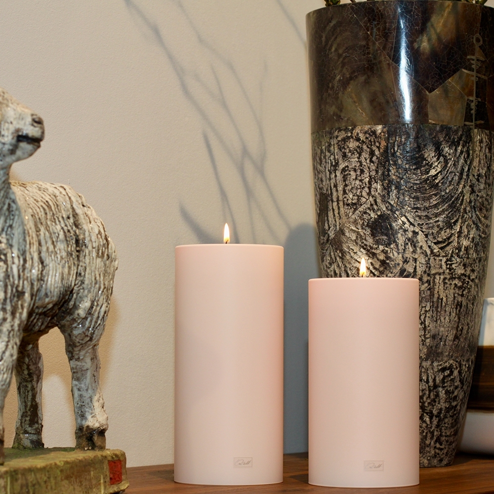 Qult Farluce Trend - Teelichthalter in Kerzenform - Rose