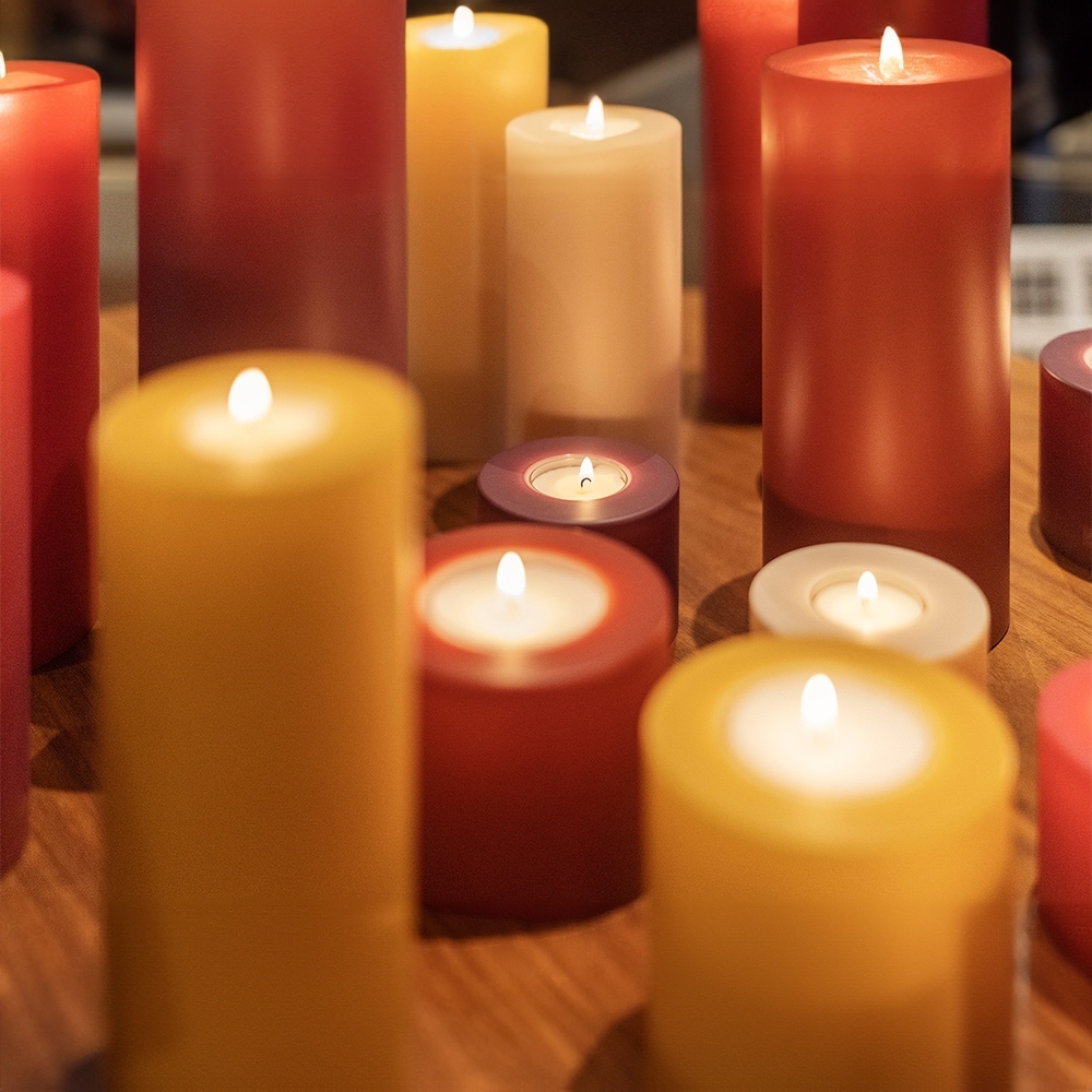 Qult Farluce Trend - Teelichthalter in Kerzenform - Curry Qult Farluce Trend - Teelichthalter in Kerzenform - Curry