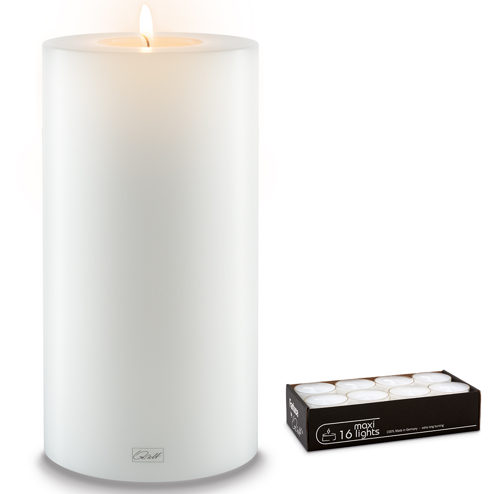 Qult Farluce Trend - Teelichthalter in Kerzenform Ø 12 cm; H 45 cm