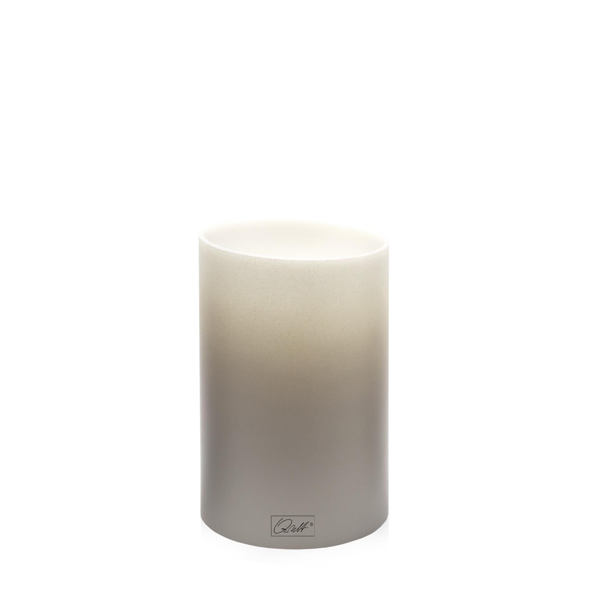 Qult Farluce Inside - Teelichthalter in Kerzenform Ø 8 cm - Taupe