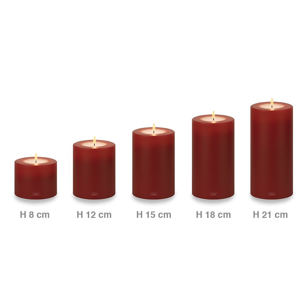 Qult Farluce Trend - Teelichthalter in Kerzenform - Roasted Brown