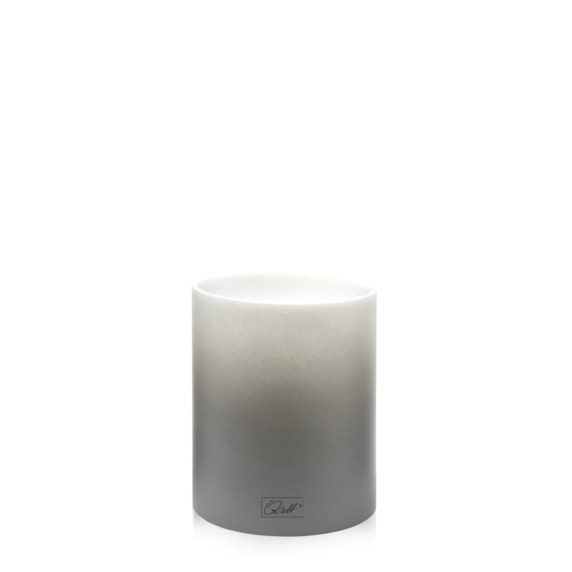 Qult Farluce Inside - Teelichthalter in Kerzenform Ø 8 x H 9 cm - Stone Grey