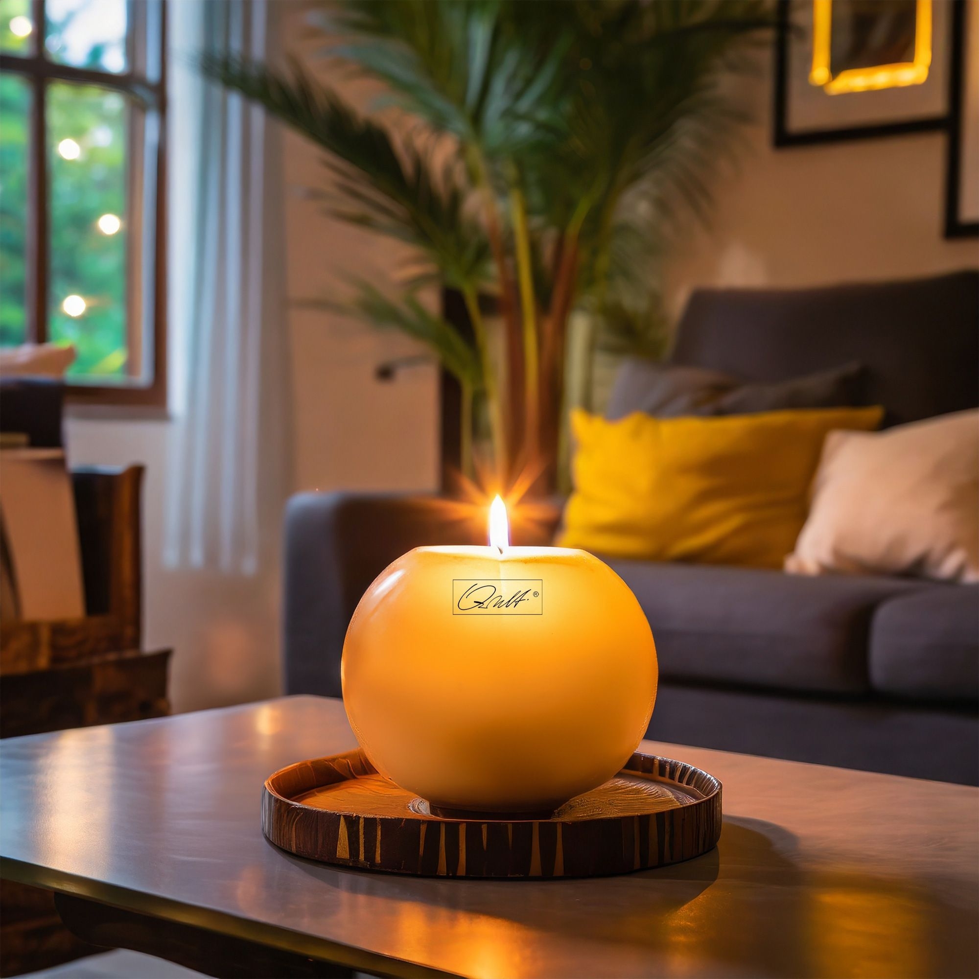 Qult Farluce Moon - 3er Set Teelichthalter in Kerzenform