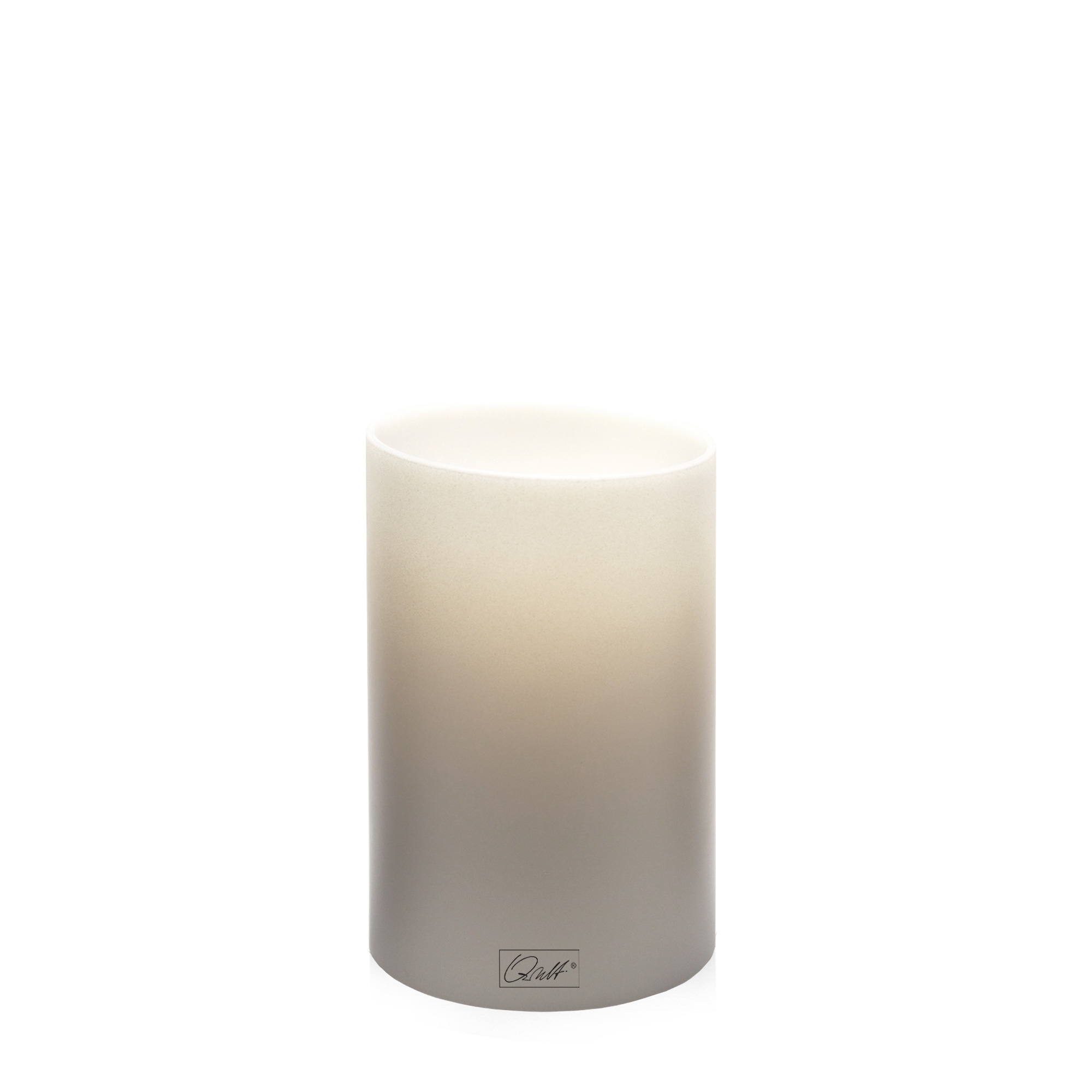 Qult Farluce Inside - Teelichthalter in Kerzenform Ø 8 cm - Taupe