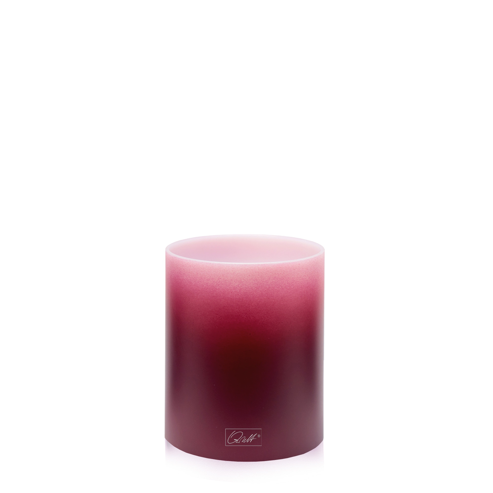 Qult Farluce Inside - Teelichthalter in Kerzenform Ø 8 x H 9 cm - Black Berry