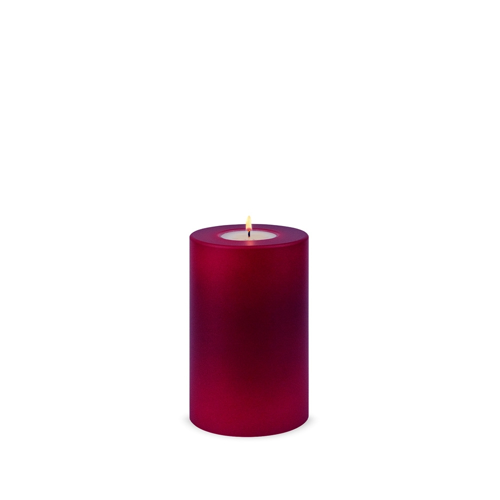 Qult Farluce Trend - Teelichthalter in Kerzenform - Merlot Red