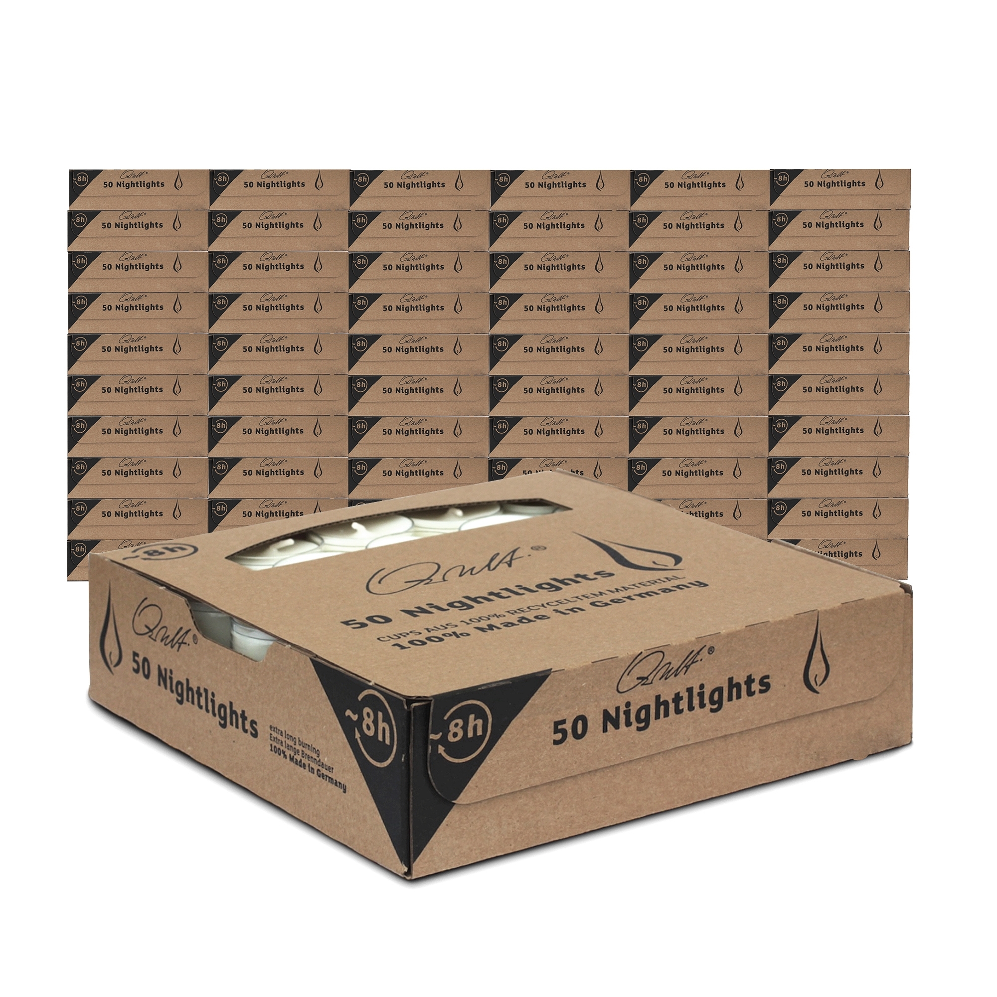 Qult Farluce Nightlights - 50 Teelichter - Ø 38 x 25 mm