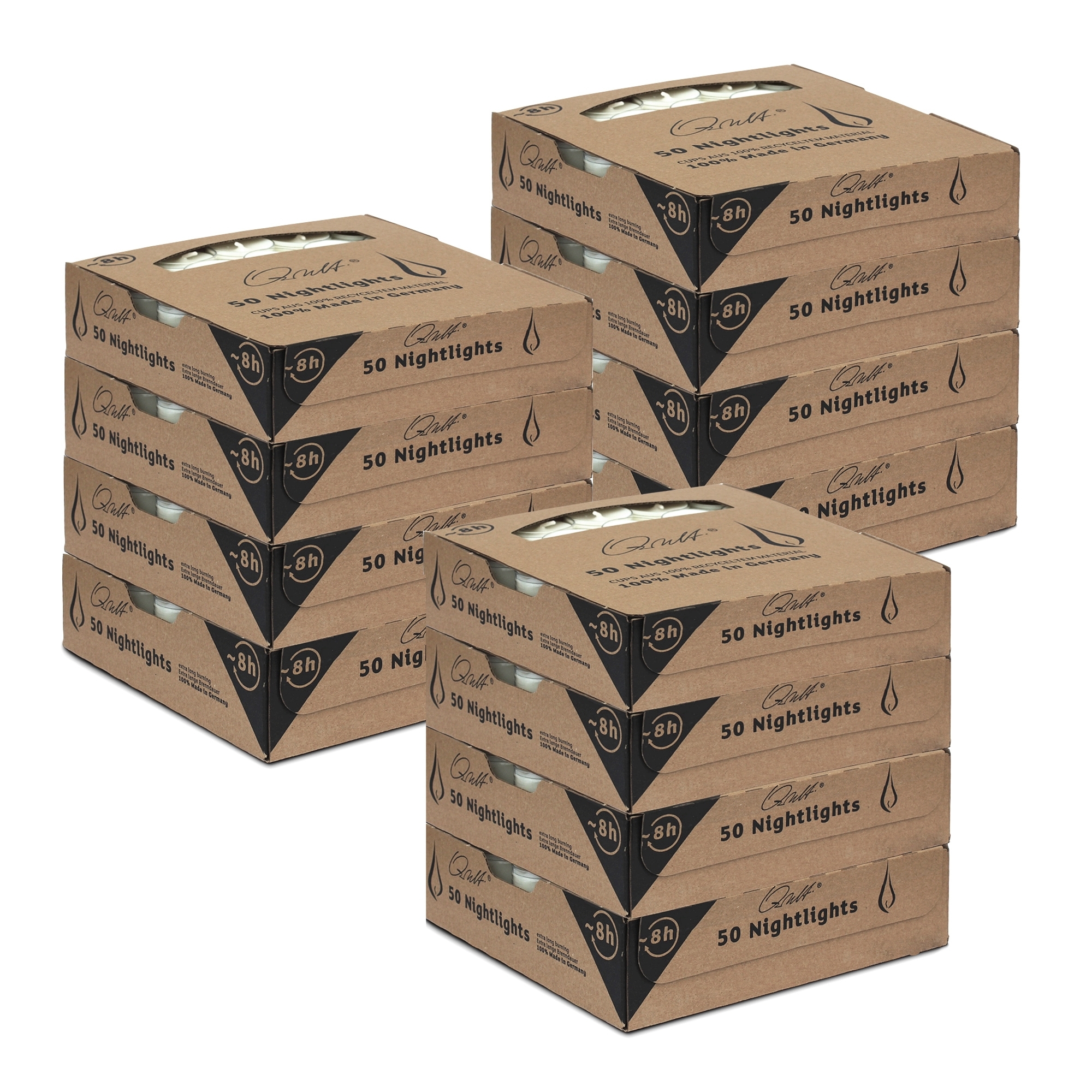 Qult Farluce Nightlights - 50 Teelichter - Ø 38 x 25 mm