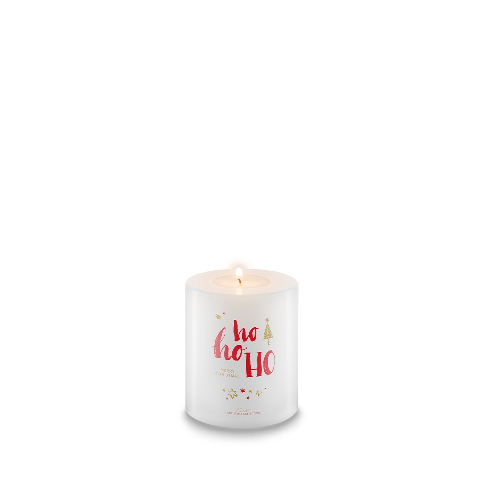 Qult Farluce Trend - Teelichthalter in Kerzenform - Christmas Collection - Ho Ho Ho