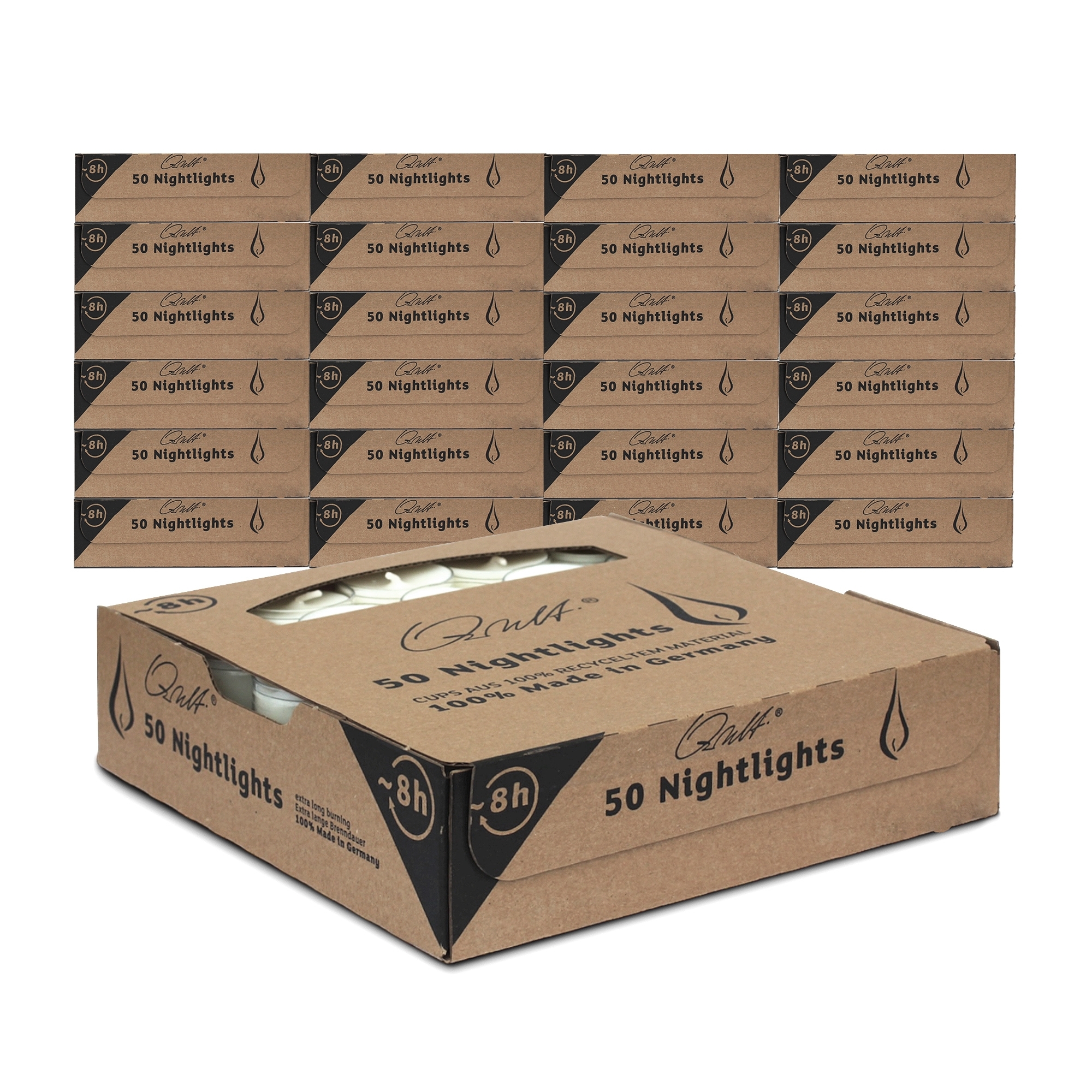 Qult Farluce Nightlights - 50 Teelichter - Ø 38 x 25 mm