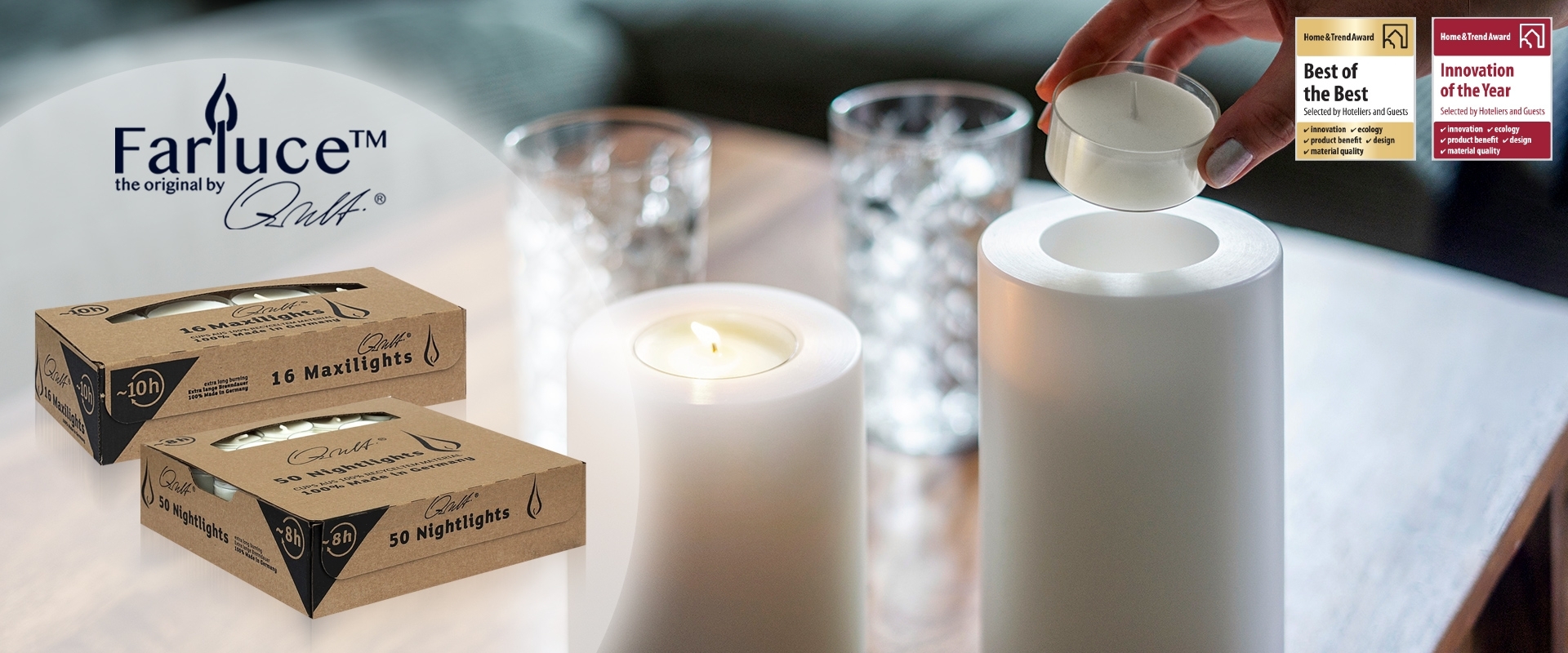 FARLUCE™ Teelichter