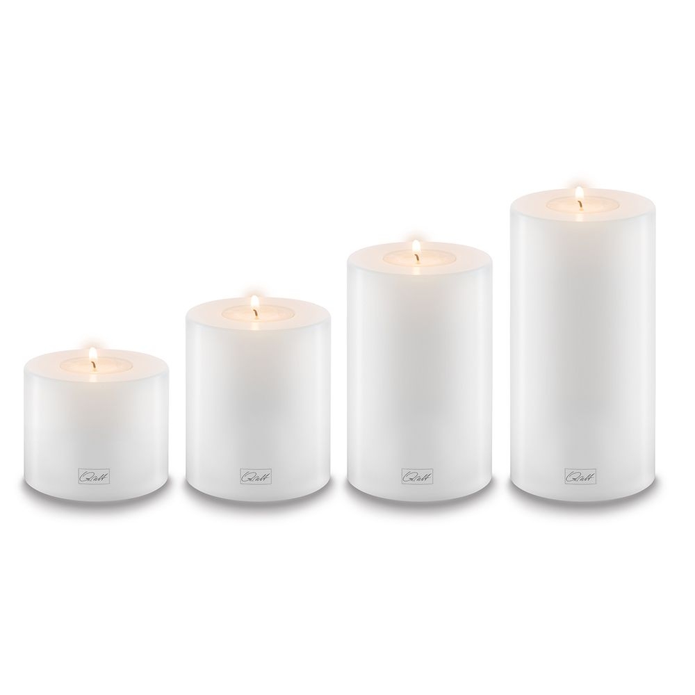 Qult Farluce Trend - Teelichthalter in Kerzenform weiß Ø 6 cm