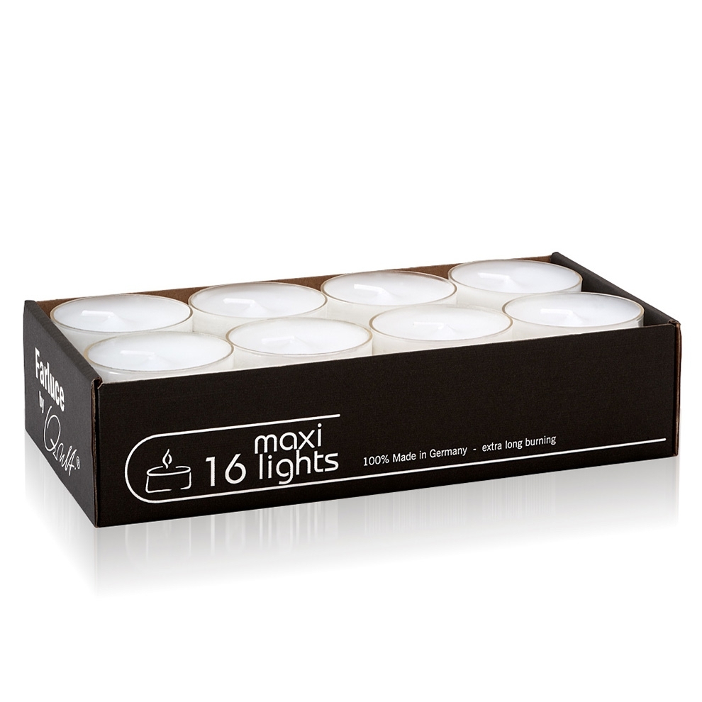 Qult Farluce Trend - Teelichthalter in Kerzenform weiß Ø 12 cm H 10 + 15 + 20 + 25 cm - 4er Set