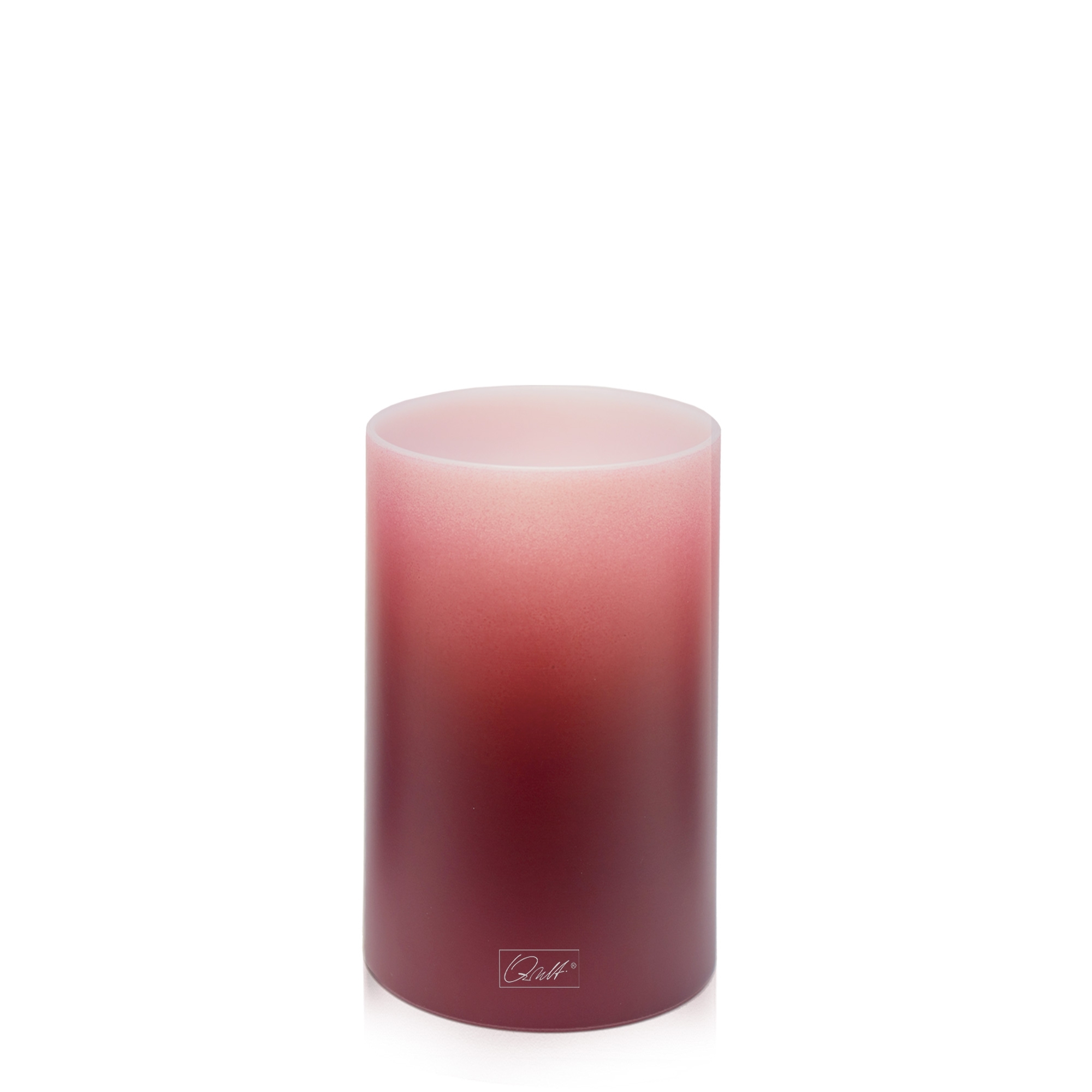 Qult Farluce Inside - Teelichthalter in Kerzenform Ø 8 x H 12 cm - Merlot Red