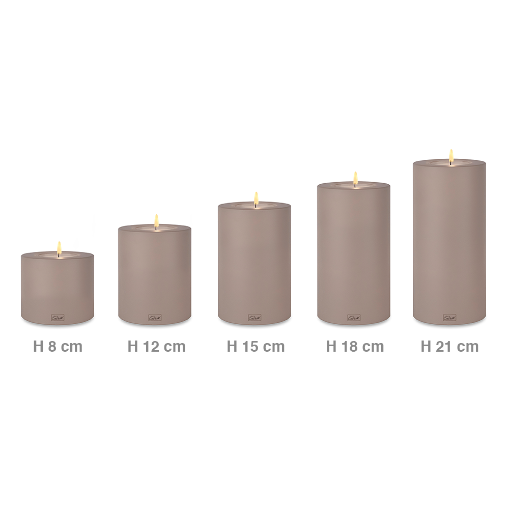 Qult Farluce Trend - Teelichthalter in Kerzenform - Taupe Qult Farluce Trend - Teelichthalter in Kerzenform - Taupe