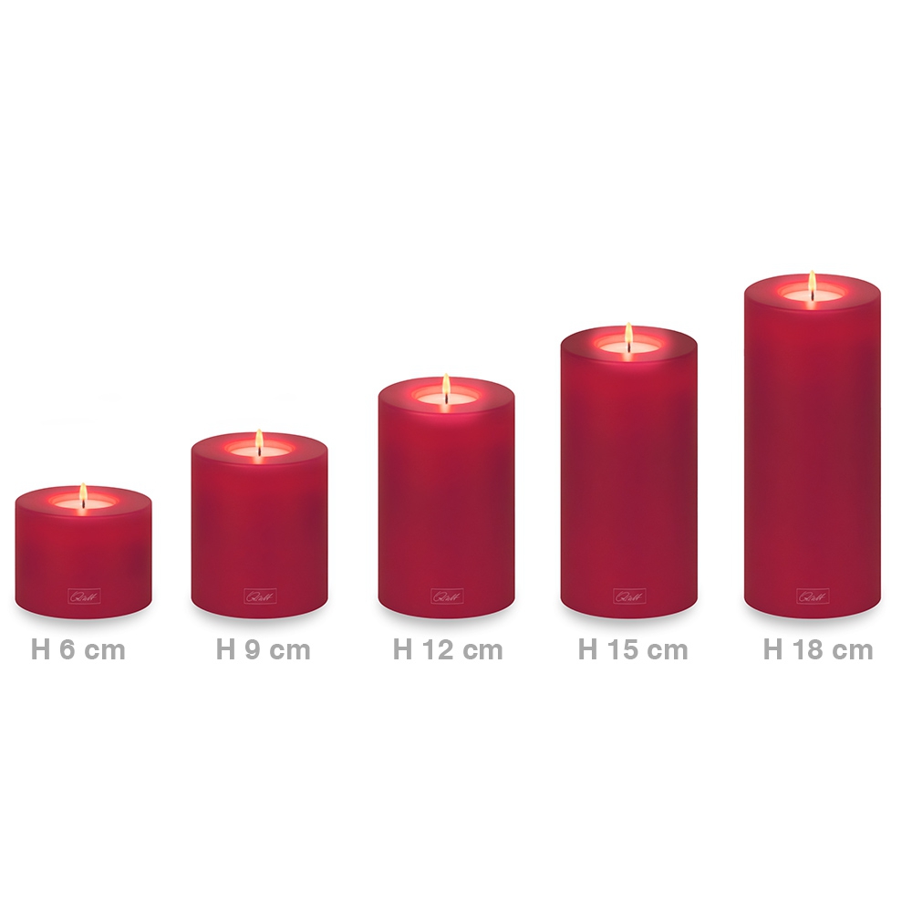 Qult Farluce Trend - Teelichthalter in Kerzenform - Magenta Red