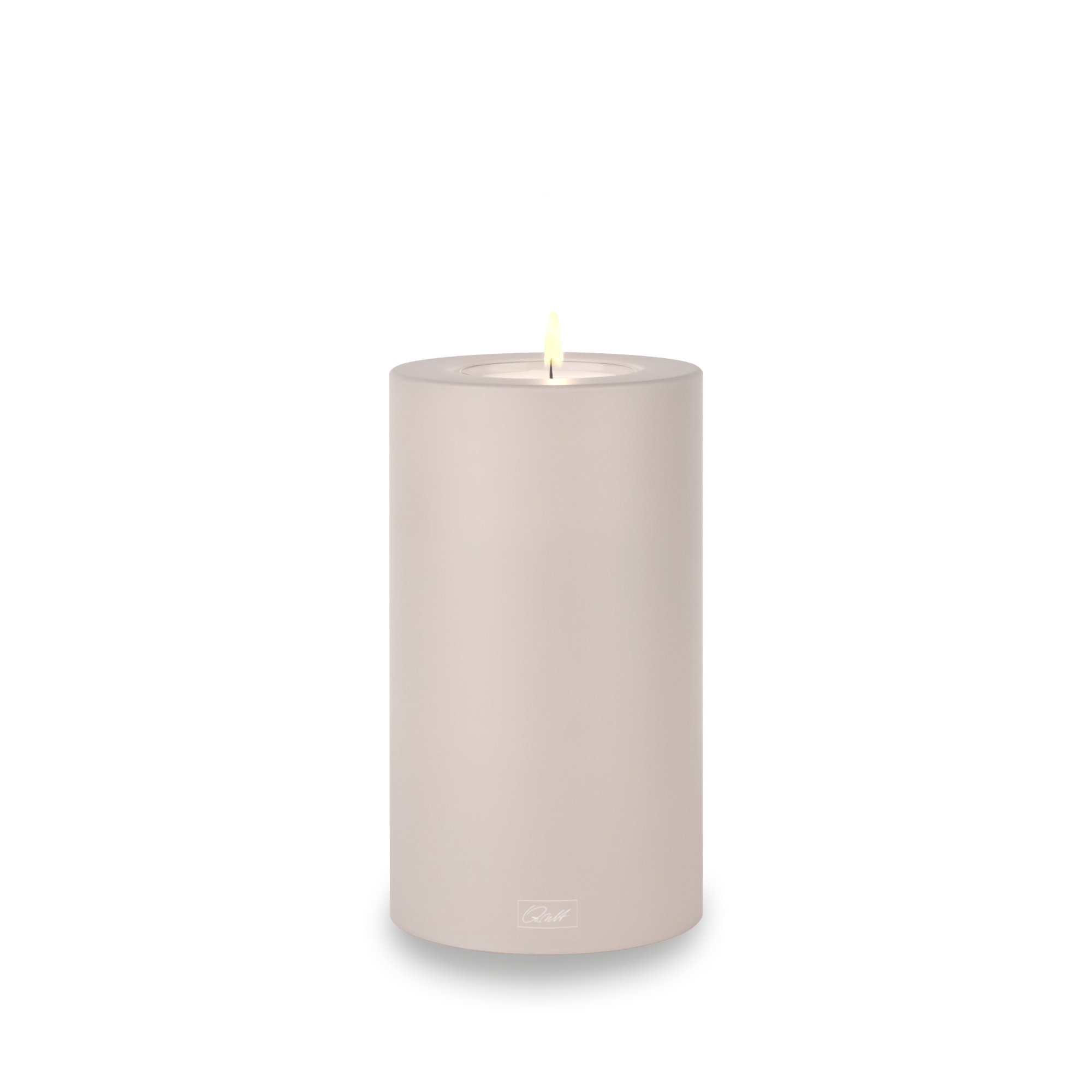 Qult Farluce Trend - Teelichthalter in Kerzenform - Cappuccino