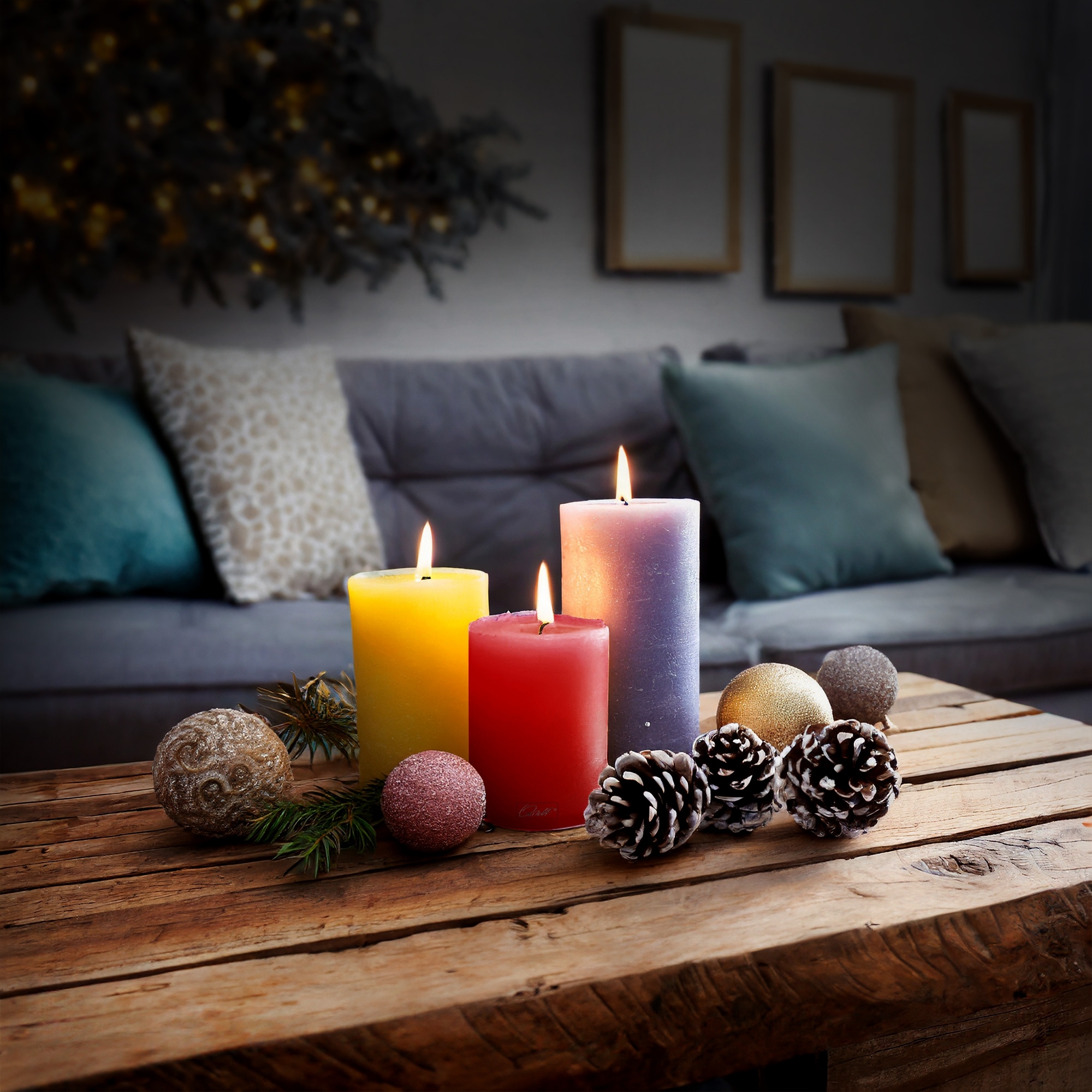 Qult Farluce Trend - Teelichthalter in Kerzenform - Rose