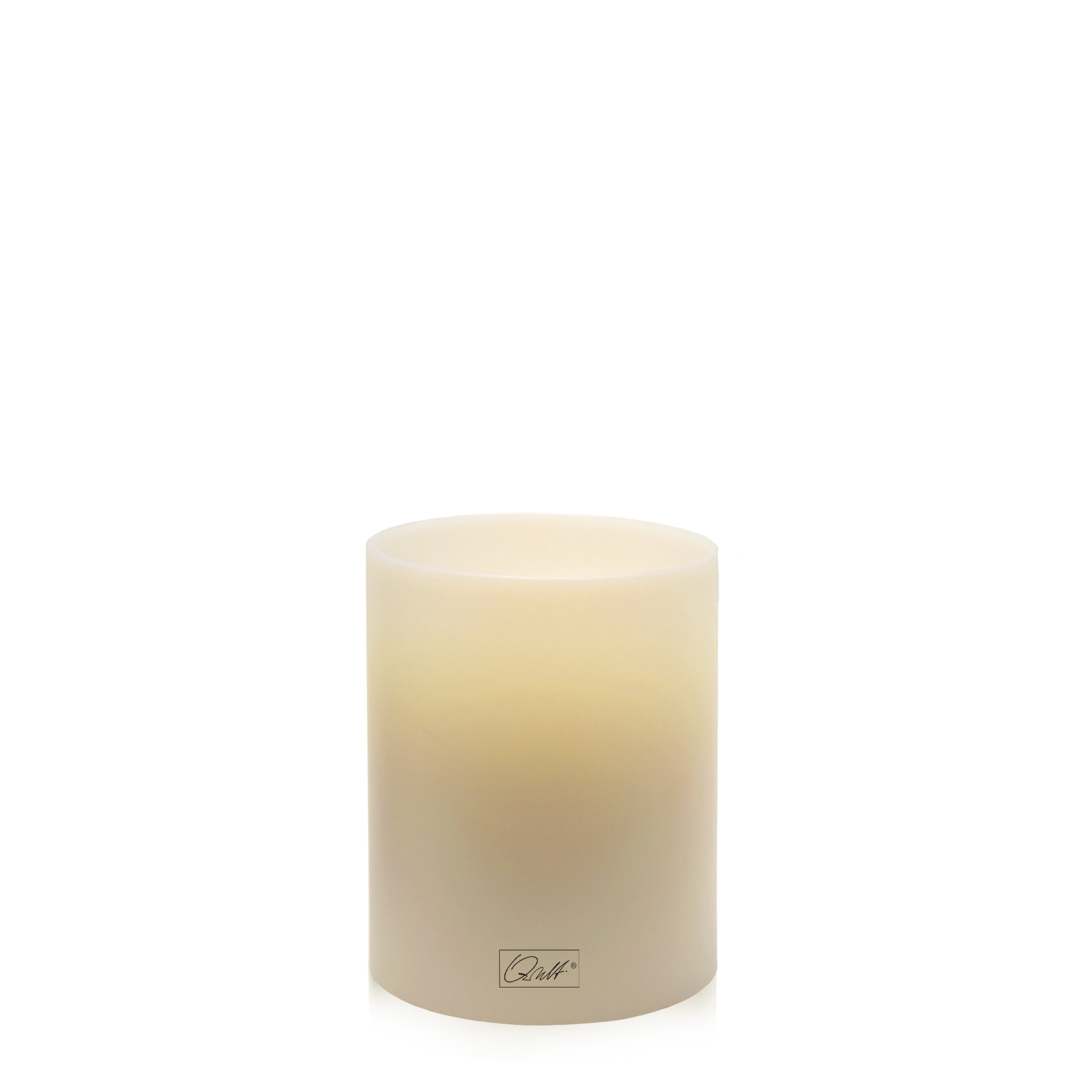 Qult Farluce Inside - Teelichthalter in Kerzenform Ø 8 x H 9 cm - Brazilian Sand