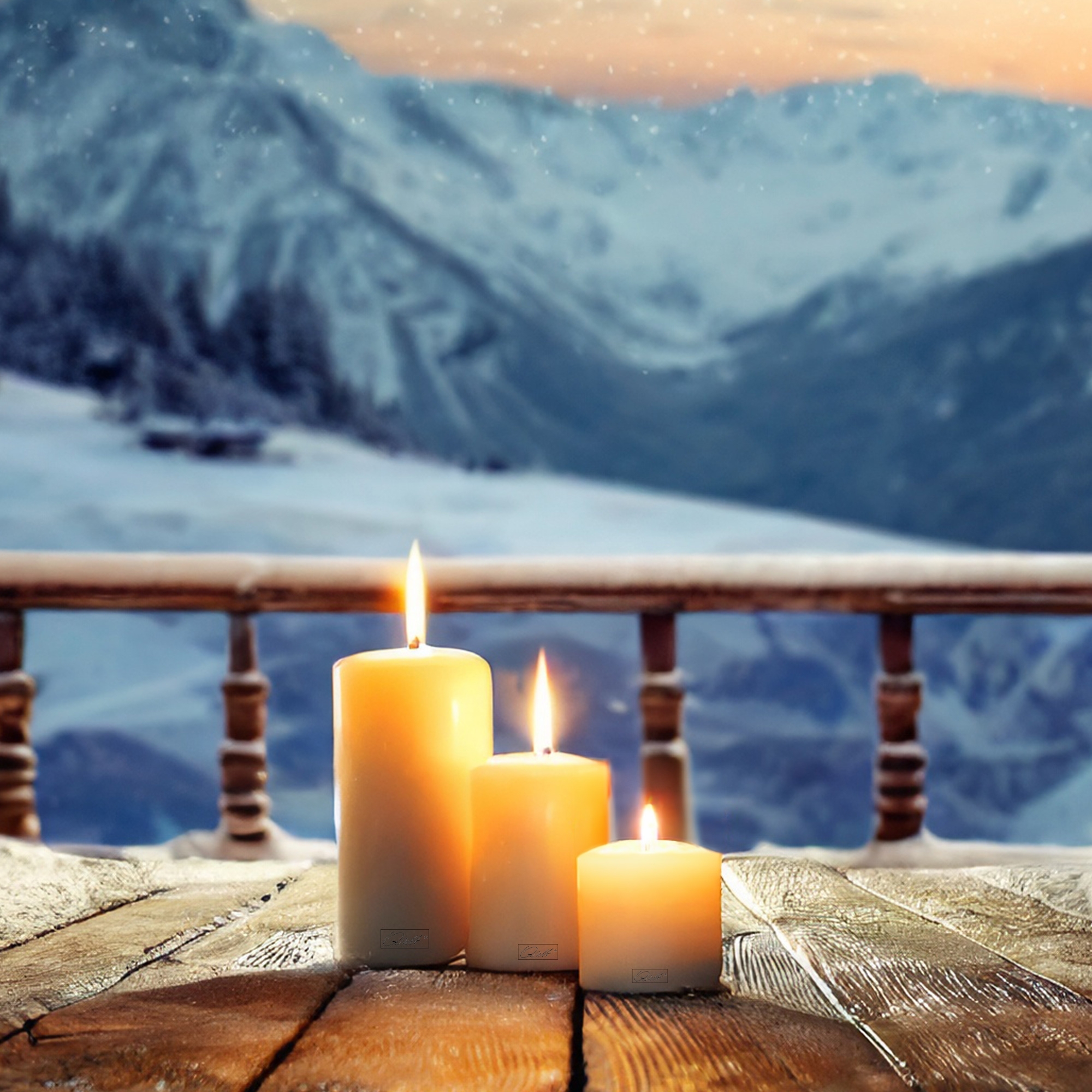 Qult Farluce Classic - Teelichthalter in Kerzenform Ø 8 cm H 9 cm - 4er Set Qult Farluce Classic - Teelichthalter in Kerzenform Ø 8 cm H 9 cm - 4er Set