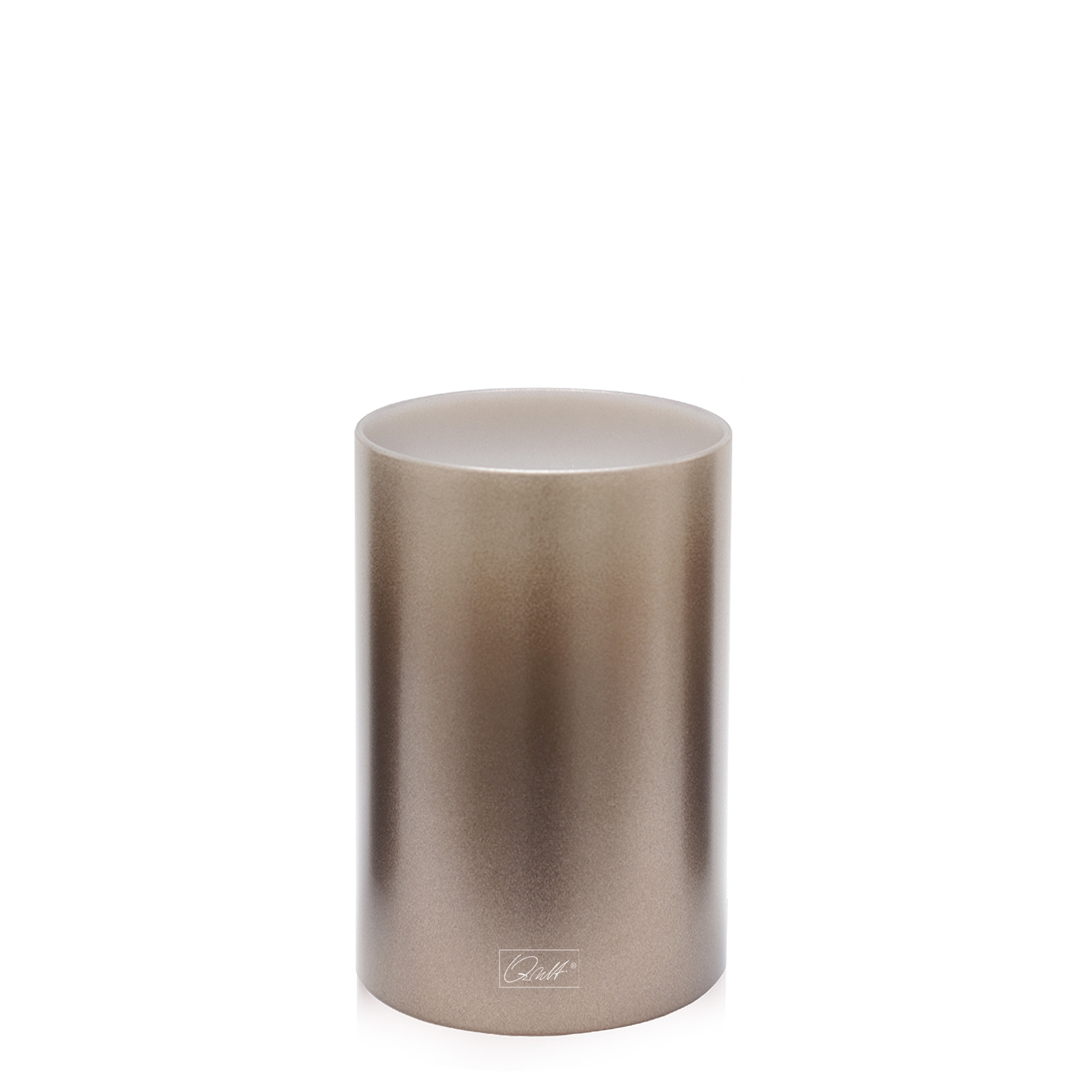 Qult Farluce Inside Metallic - Teelichthalter in Kerzenform Ø 8 cm - Bronze