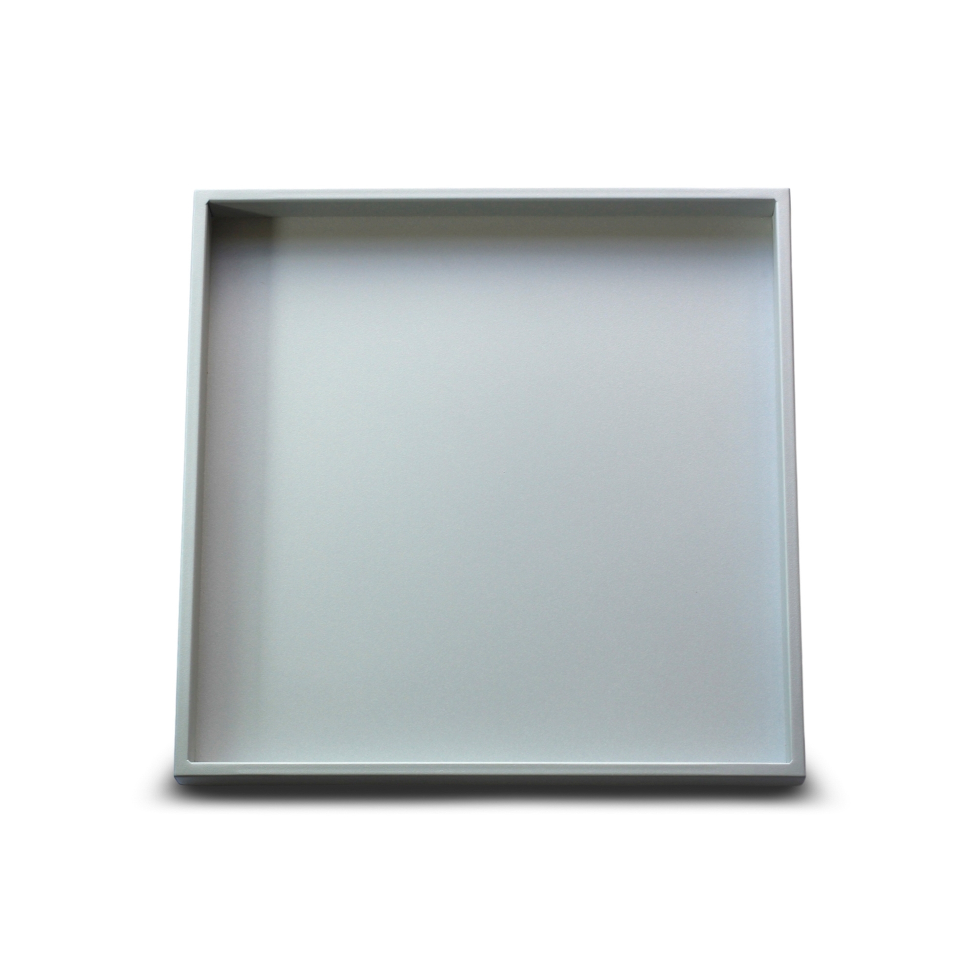 Qult Farluce Quinta Tablett - quadratisch, 40 x 40 x 3 cm - Silbergrau
