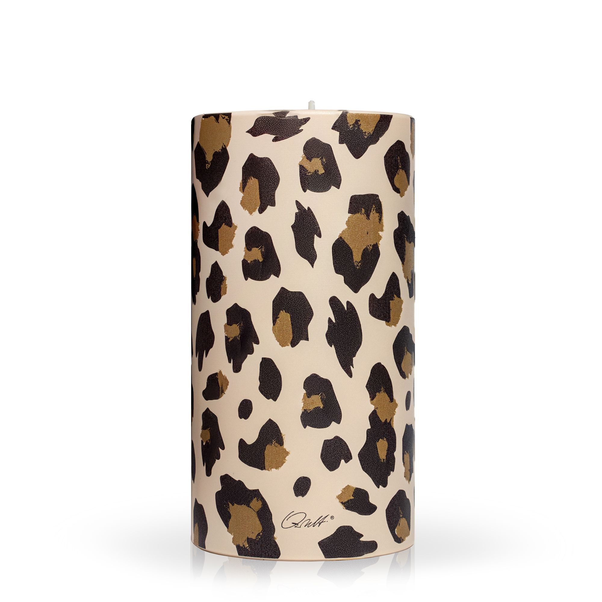 Qult Farluce Trend - Teelichthalter in Kerzenform LEO Ø 8 cm x H 15 cm