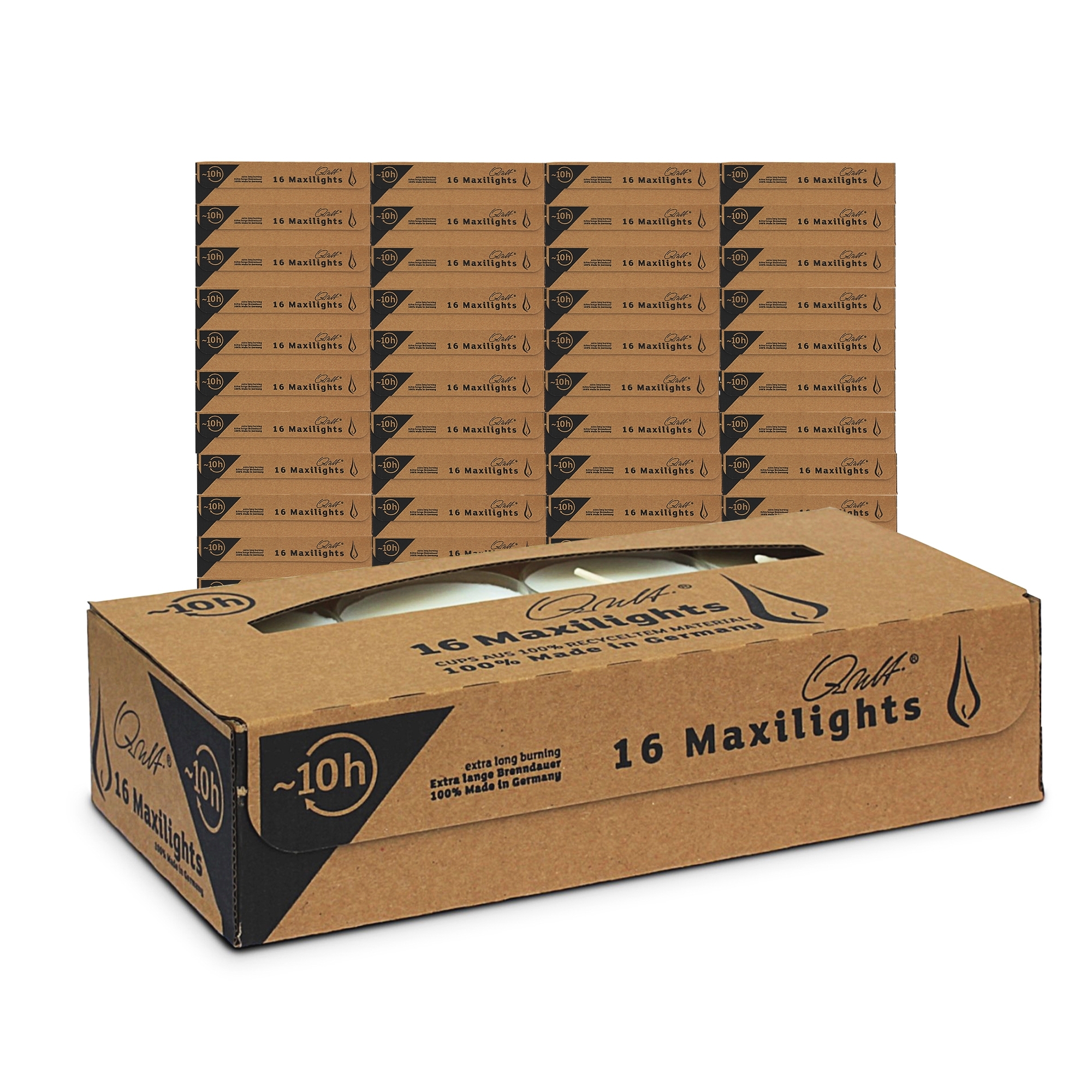 Qult Farluce Maxilights - 36 Verp. a 16 Teelichter Ø 56 x 27 mm Qult Farluce Maxilights - 36 Verp. a 16 Teelichter Ø 56 x 27 mm