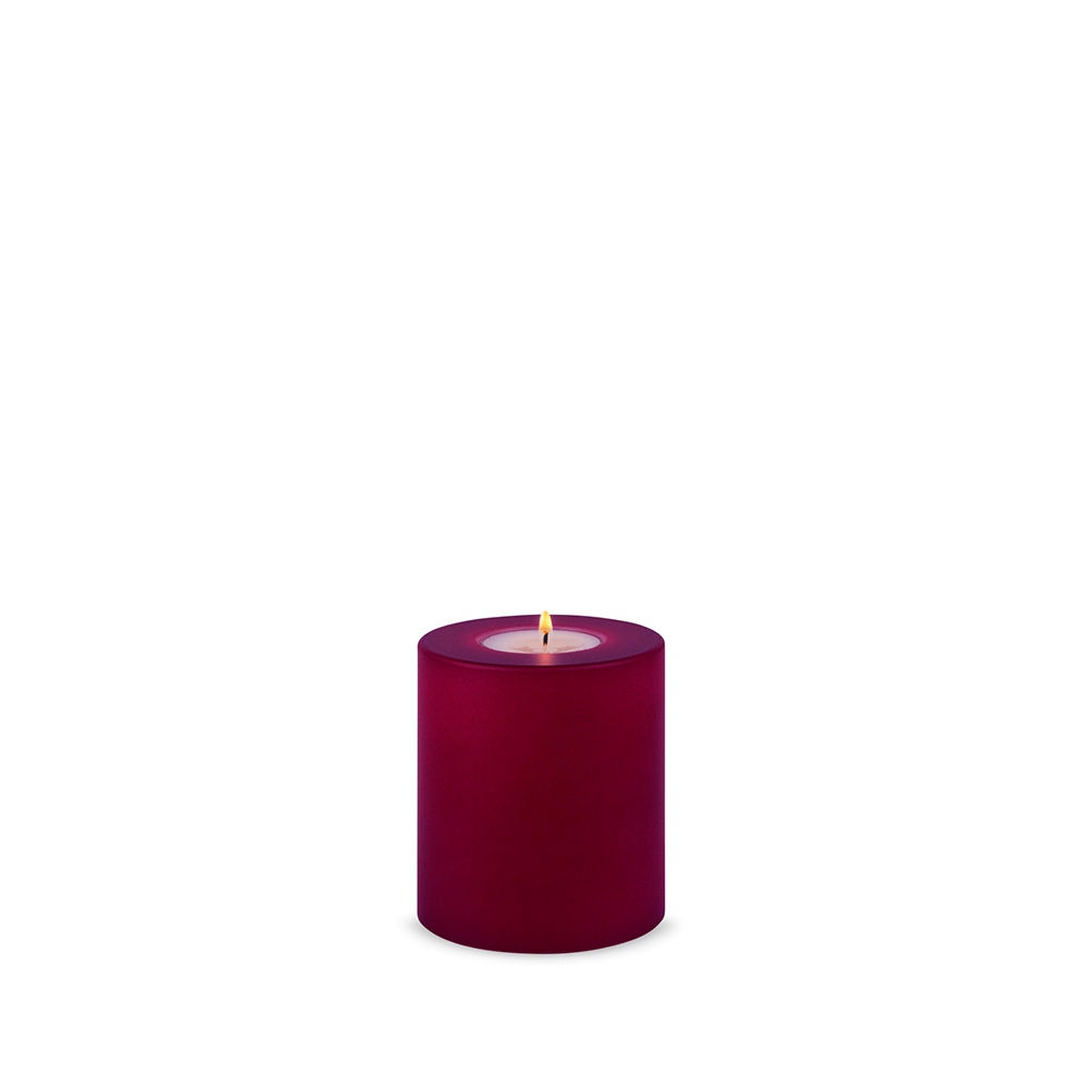 Qult Farluce Trend - Teelichthalter in Kerzenform - Merlot Red
