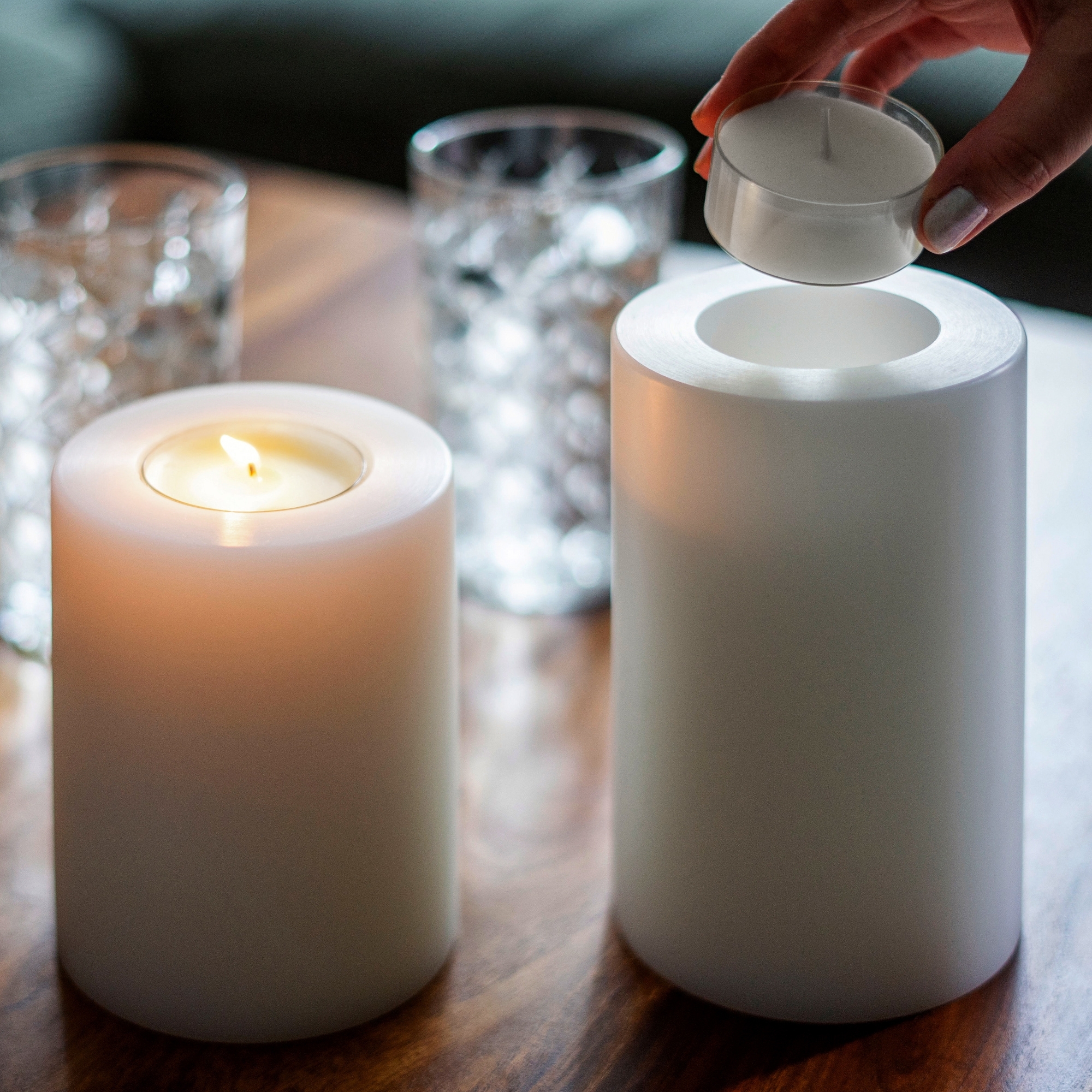 Qult Farluce Nightlights - 50 Teelichter - Ø 38 x 25 mm