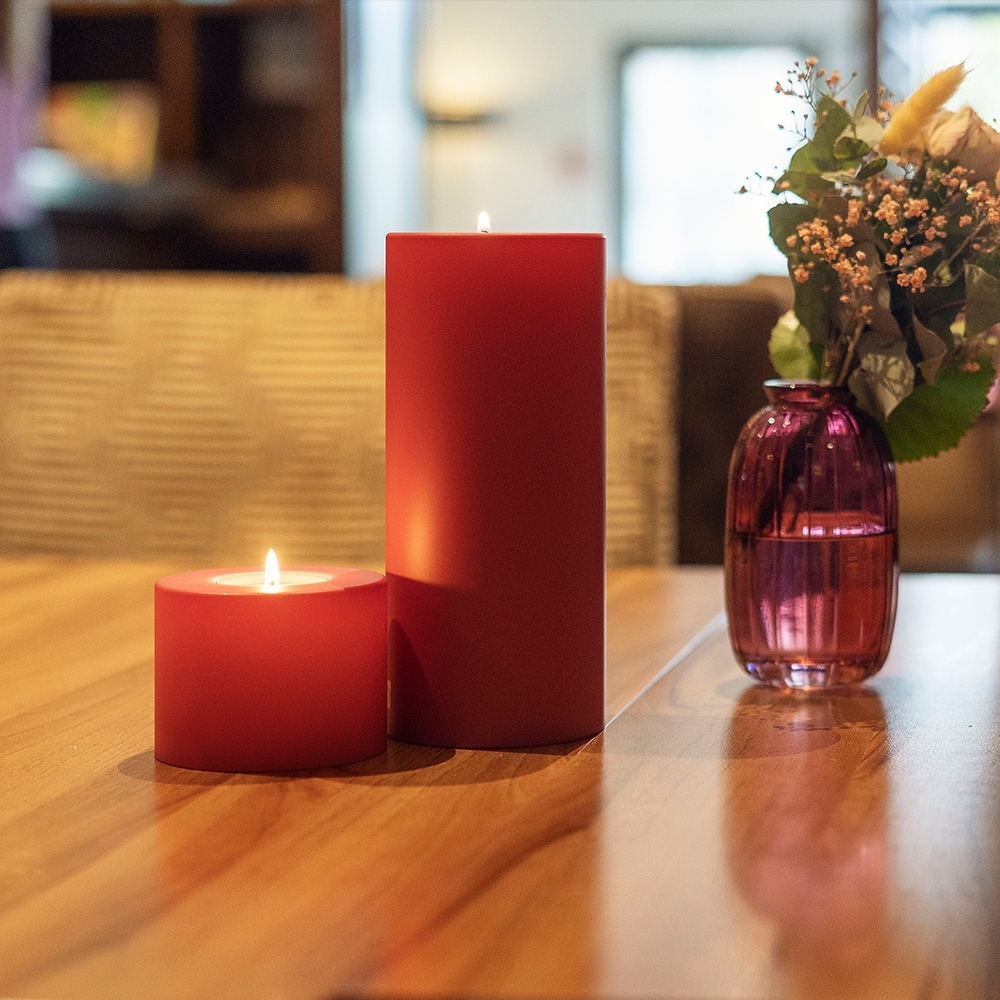 Qult Farluce Trend - Teelichthalter in Kerzenform - Roasted Brown