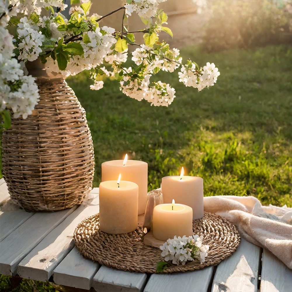 Qult Farluce Trend - Teelichthalter in Kerzenform weiß Ø 8 cm Qult Farluce Trend - Teelichthalter in Kerzenform weiß Ø 8 cm