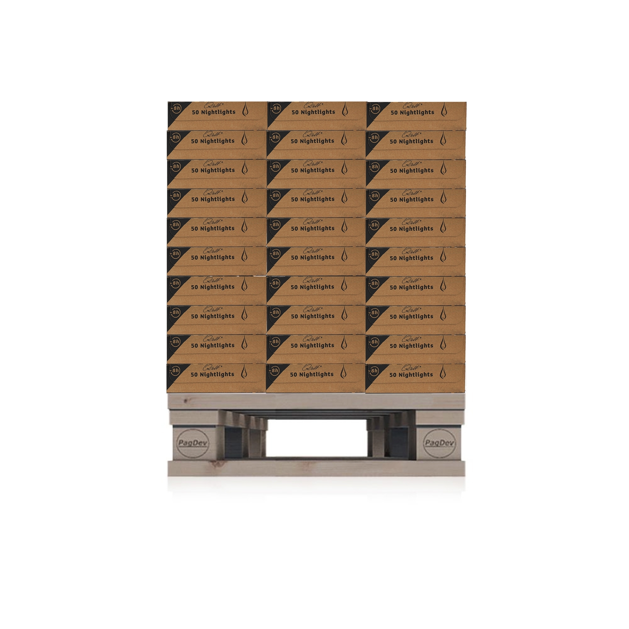 Qult Farluce Nightlights - 1/2 Palette mit 180 Verp. a 50 Teelichter - Ø 38 x 25 mm Qult Farluce Nightlights - 1/2 Palette mit 180 Verp. a 50 Teelichter - Ø 38 x 25 mm