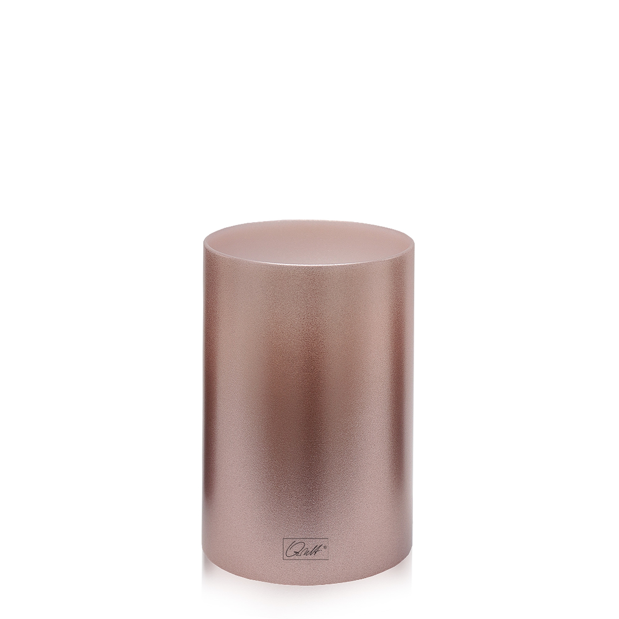 Qult Farluce Inside Metallic - Teelichthalter in Kerzenform Ø 8 cm - Rose Gold