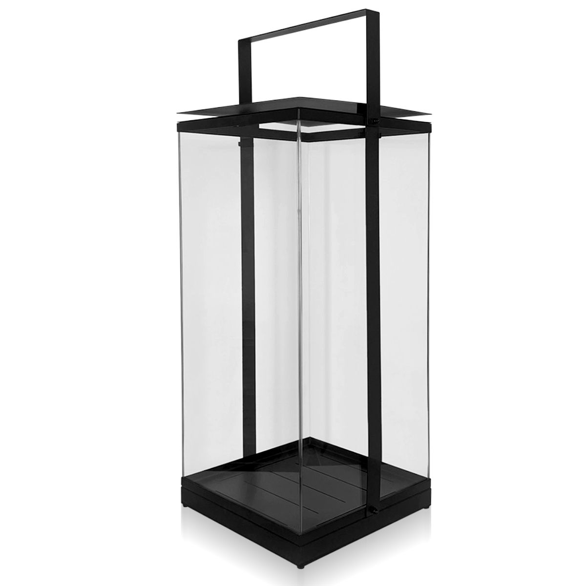 Qult - Laterne HACADO - H 66 cm | Schwarz
